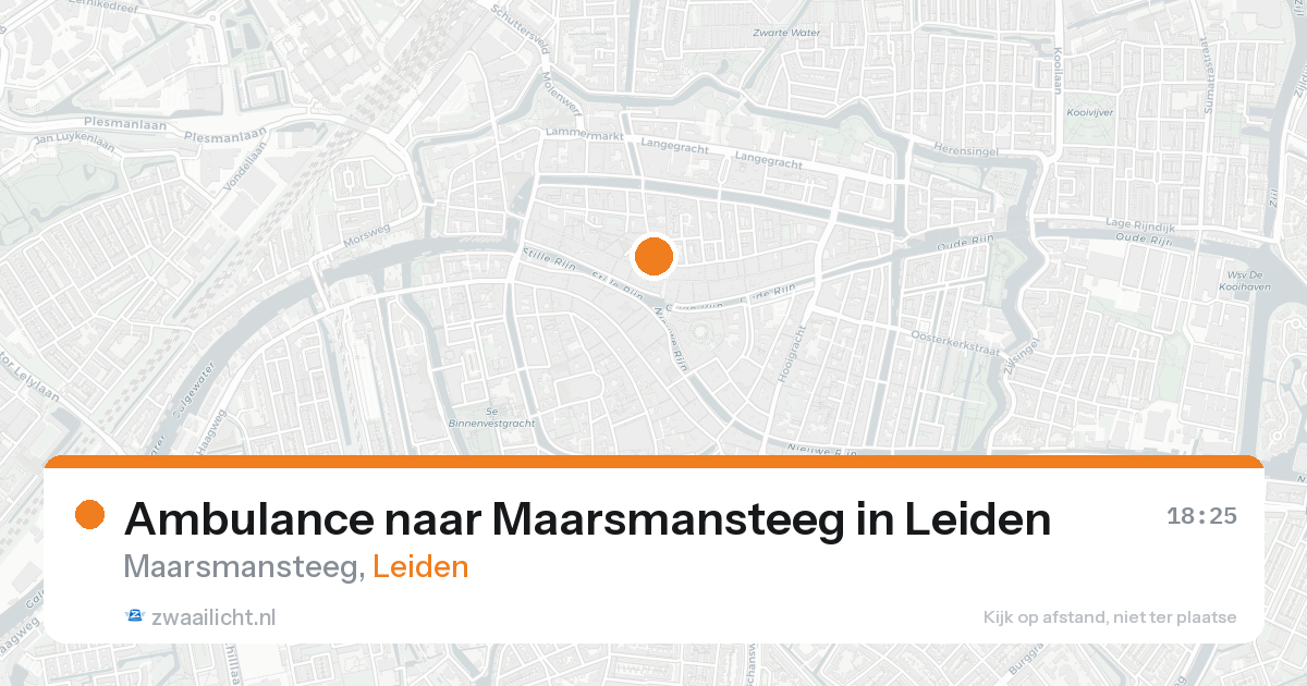 Ambulance naar Maarsmansteeg in Leiden — 31 jan 2026