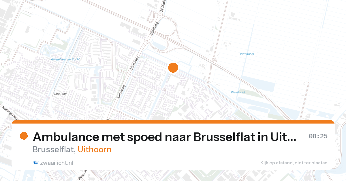 Ambulance met spoed naar Brusselflat in Uithoorn — 27 aug 2026
