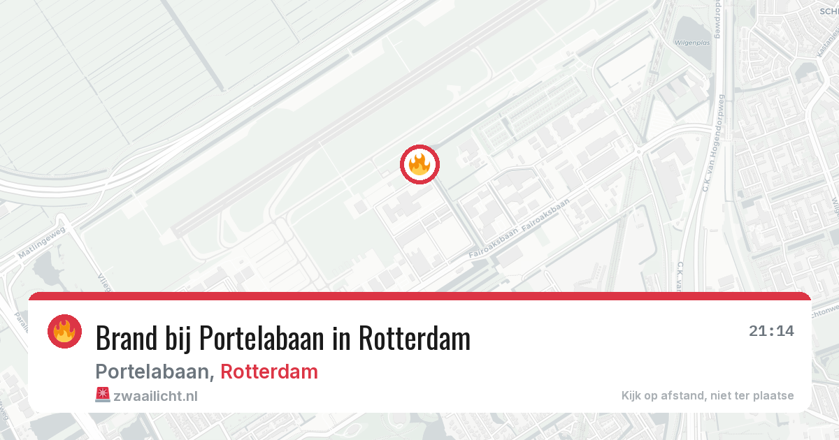 Brand bij Portelabaan in Rotterdam — 12 mei 2026