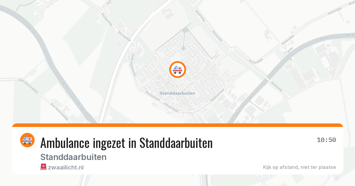 Ambulance ingezet in Standdaarbuiten — 19 mei 2026