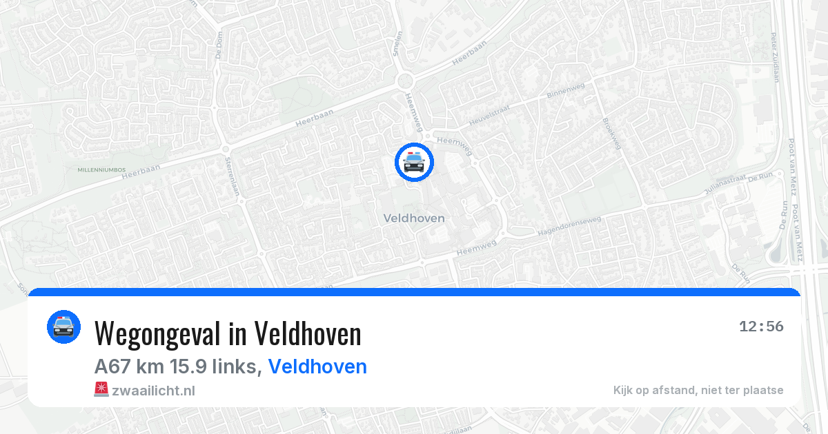 Wegongeval in Veldhoven — 11 apr 2026