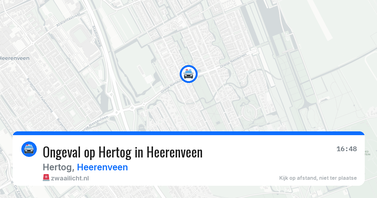 Ongeval op Hertog in Heerenveen — 27 jun 2026