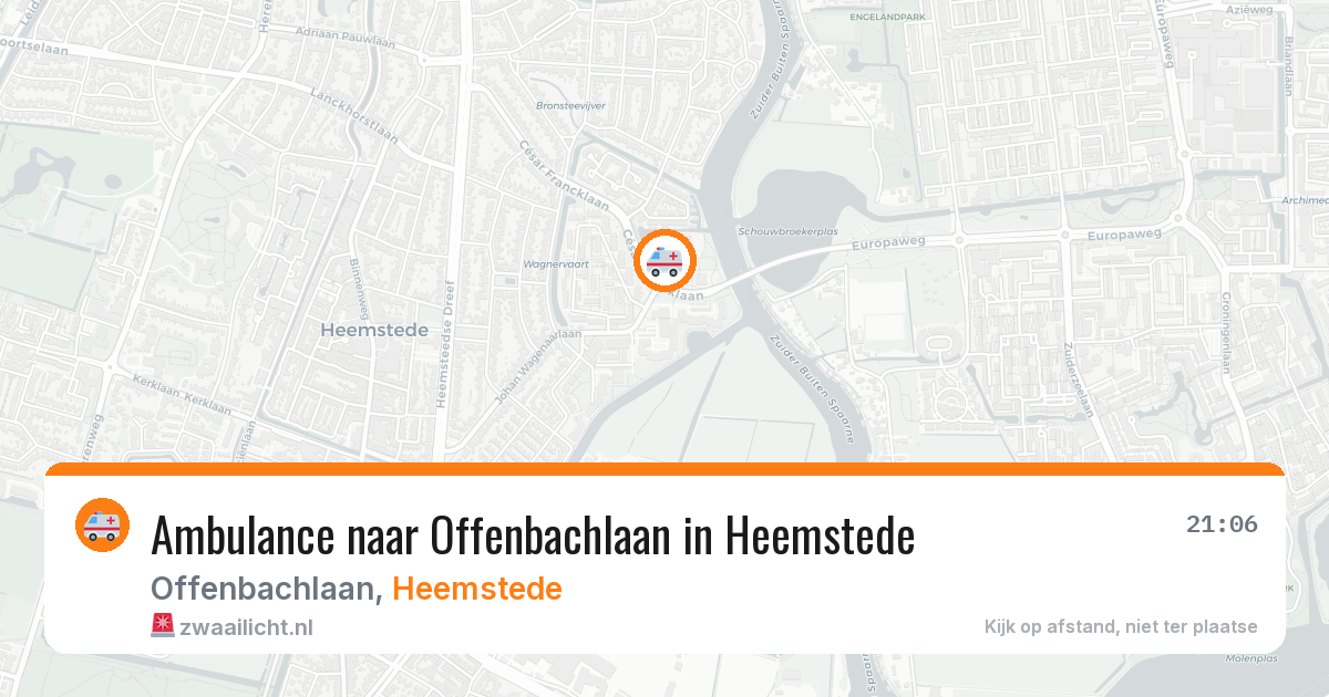 Ambulance naar Offenbachlaan in Heemstede — 15 jun 2026