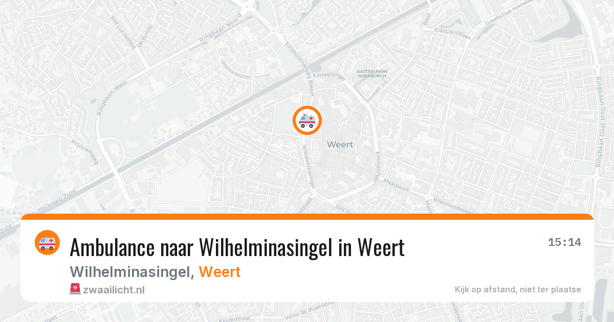 Ambulance naar Wilhelminasingel in Weert — 2 jul 2026