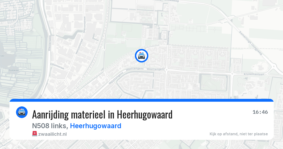 Aanrijding materieel in Heerhugowaard — 10 aug 2026