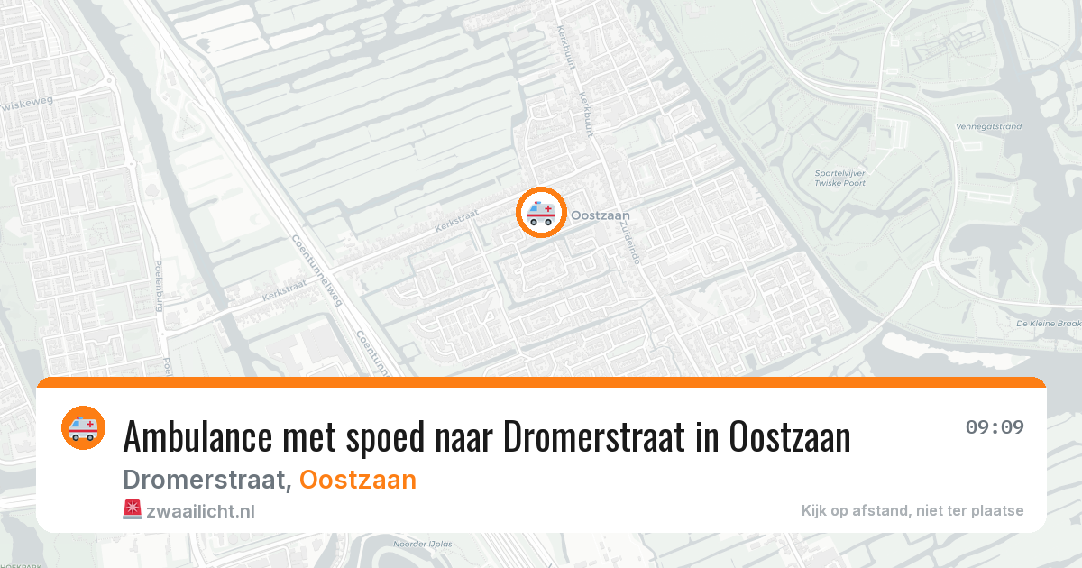 Ambulance met spoed naar Dromerstraat in Oostzaan — 13 jun 2026