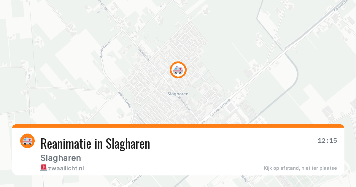 Reanimatie in Slagharen — 6 mrt 2026