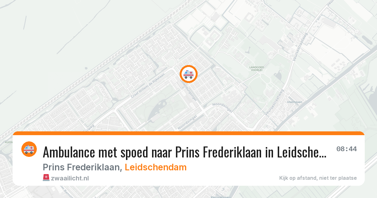 Ambulance met spoed naar Prins Frederiklaan in Leidschendam — 6 mei 2026