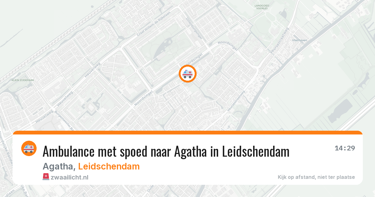 Ambulance met spoed naar Agatha in Leidschendam — 26 mei 2026