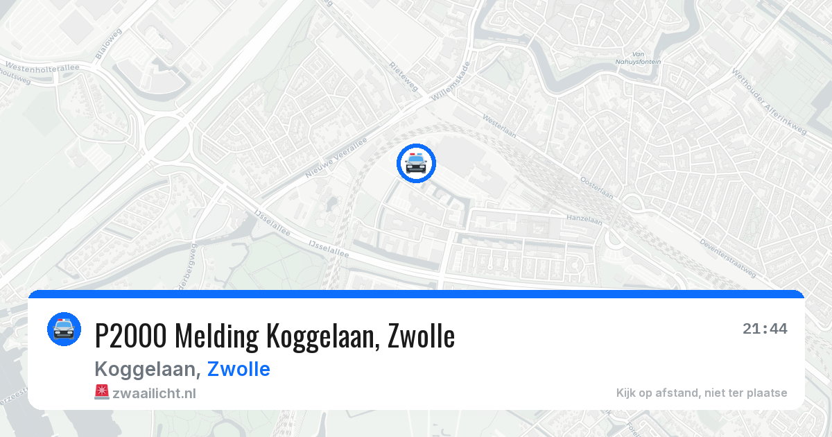 P2000 Melding Koggelaan, Zwolle — 3 jun 2026