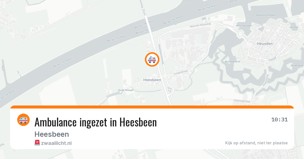 Ambulance ingezet in Heesbeen — 23 apr 2026