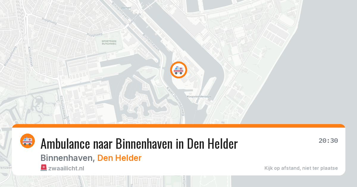 Ambulance naar Binnenhaven in Den Helder — 25 mrt 2026