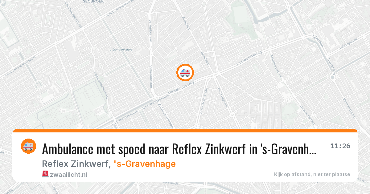 Ambulance met spoed naar Reflex Zinkwerf in 's-Gravenhage — 5 feb 2026