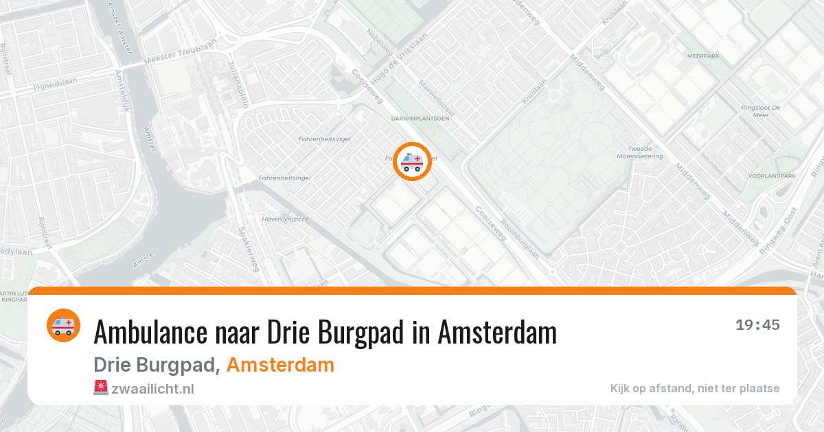Ambulance naar Drie Burgpad in Amsterdam — 12 apr 2026