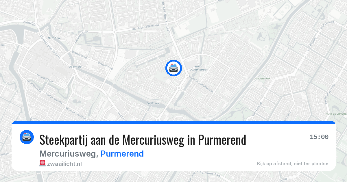 Steekpartij aan de Mercuriusweg in Purmerend — 19 jan 2026