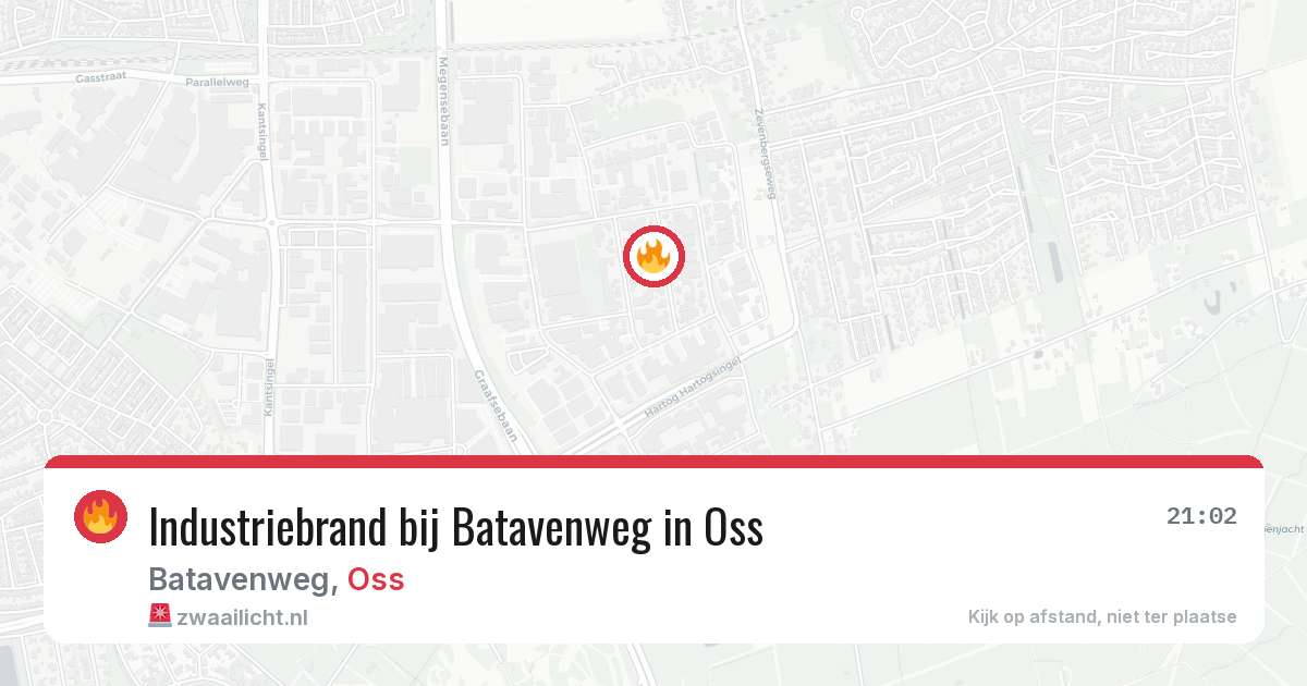 Industriebrand bij Batavenweg in Oss — 30 jul 2026