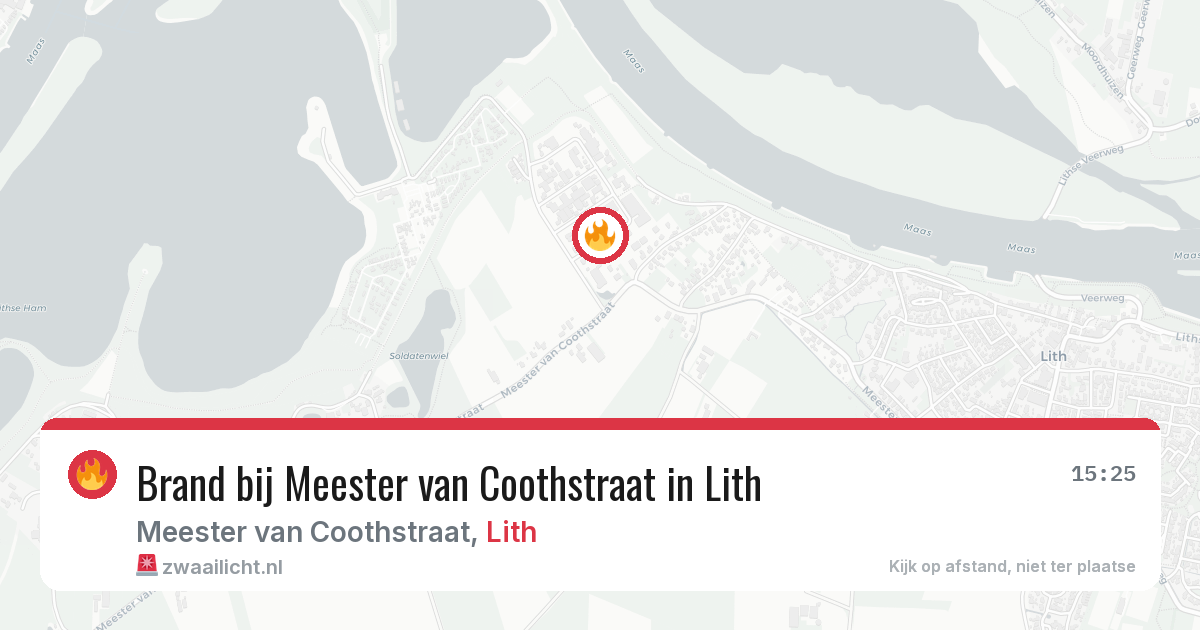 Brand bij Meester van Coothstraat in Lith — 30 mrt 2026