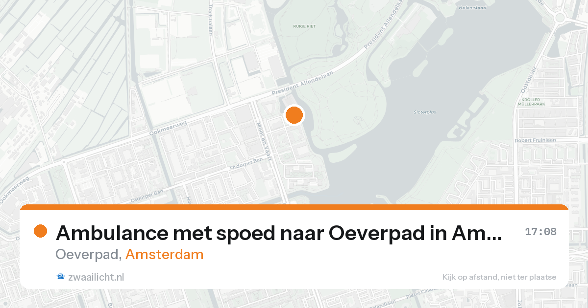 Ambulance met spoed naar Oeverpad in Amsterdam — 7 feb 2026