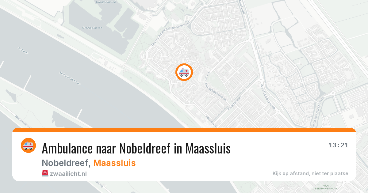 Ambulance naar Nobeldreef in Maassluis — 14 jul 2026