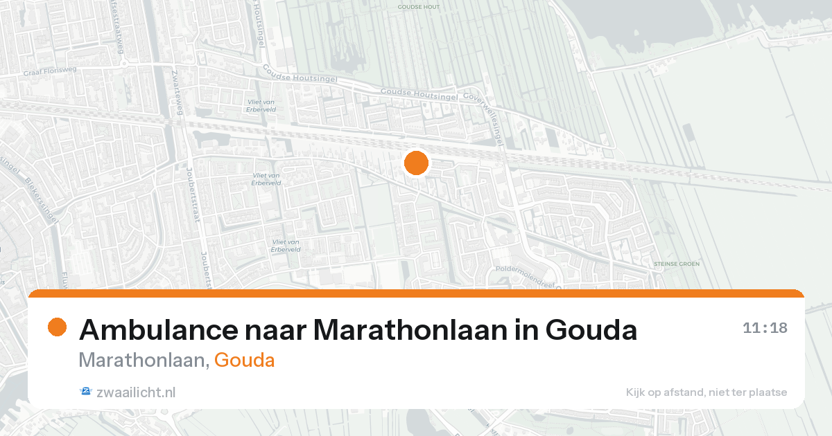 Ambulance naar Marathonlaan in Gouda — 19 aug 2026