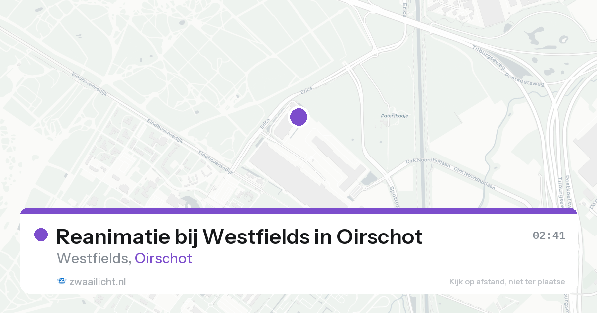 Reanimatie bij Westfields in Oirschot — 18 aug 2026