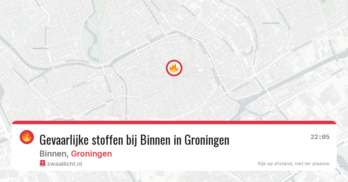 Gevaarlijke stoffen bij Binnen in Groningen — 22 jan 2026