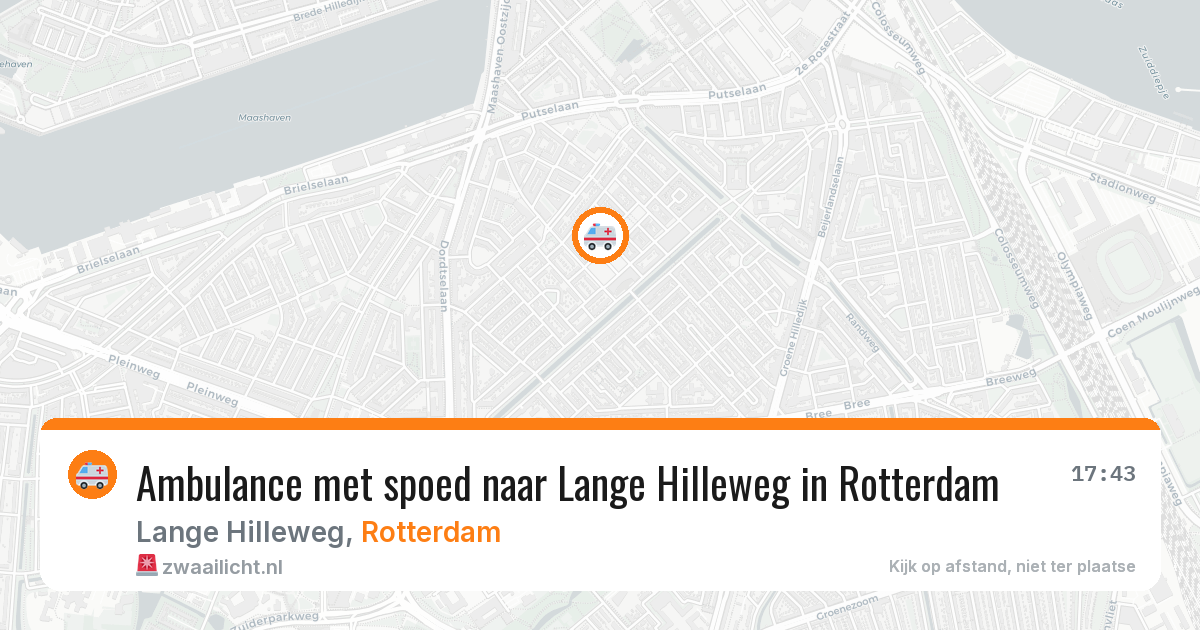 Ambulance met spoed naar Lange Hilleweg in Rotterdam — 9 mei 2026