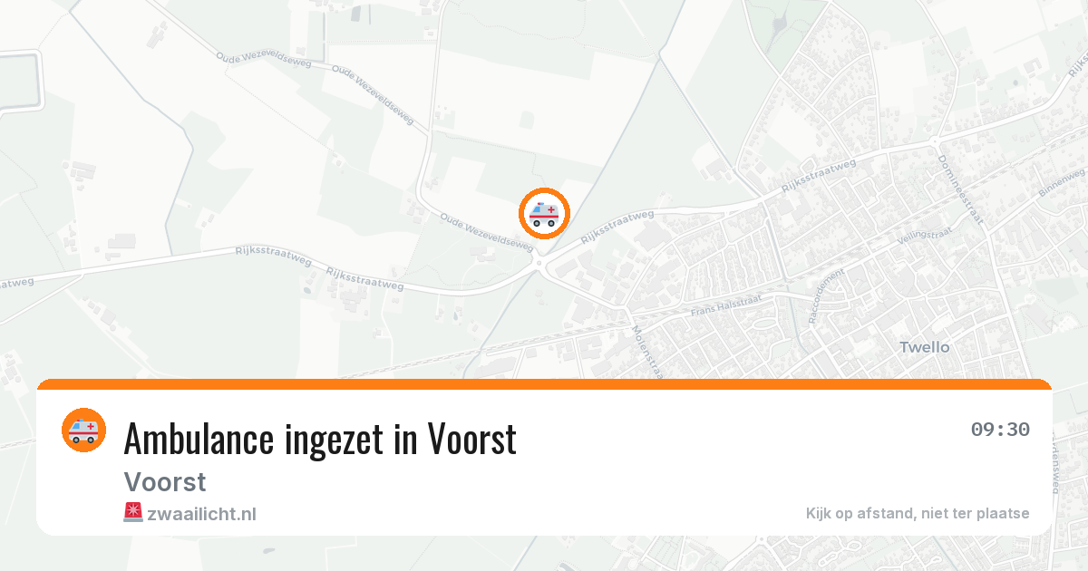 Ambulance ingezet in Voorst — 30 jul 2026