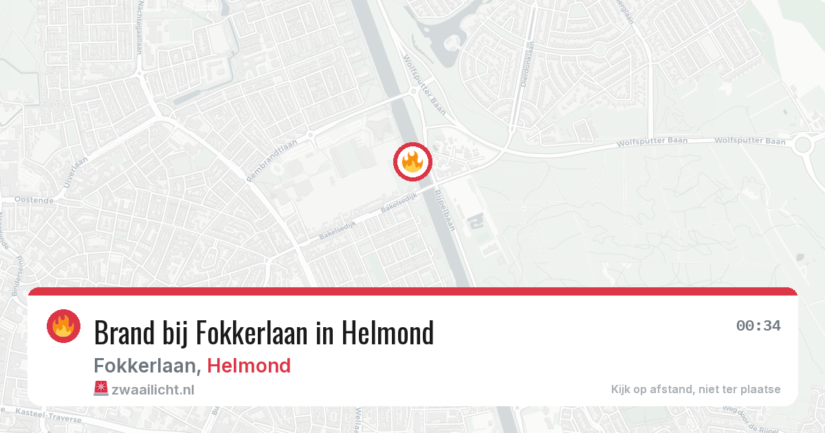 Brand bij Fokkerlaan in Helmond — 3 jul 2026