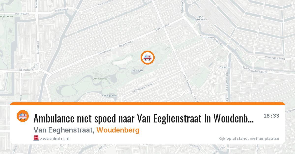 Ambulance met spoed naar Van Eeghenstraat in Woudenberg — 4 mei 2026