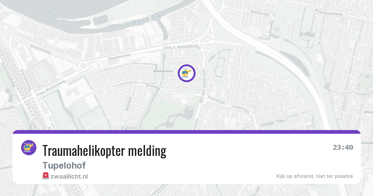Traumahelikopter melding — 4 jul 2026