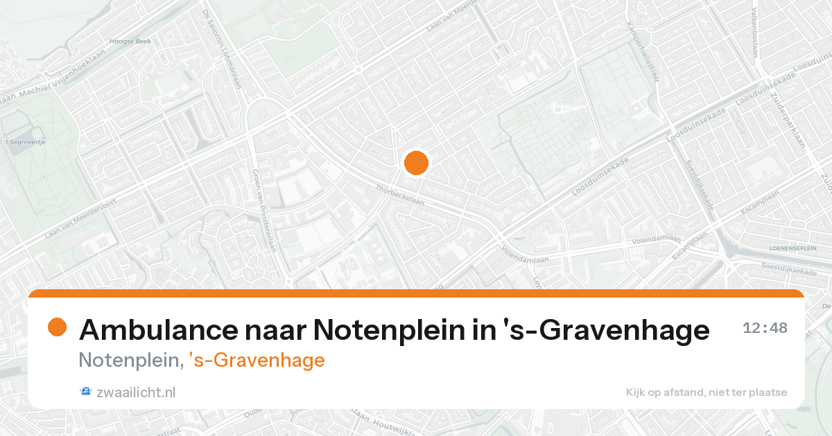 Ambulance naar Notenplein in 's-Gravenhage — 24 aug 2026