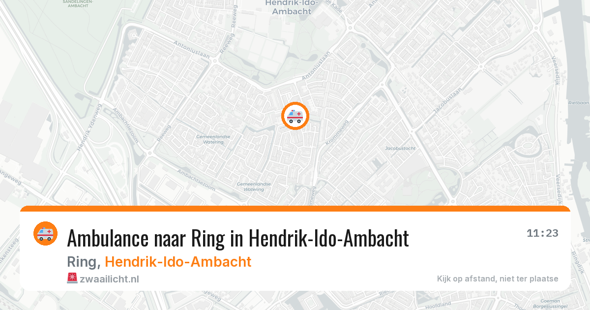 Ambulance naar Ring in Hendrik-Ido-Ambacht — 11 jun 2026