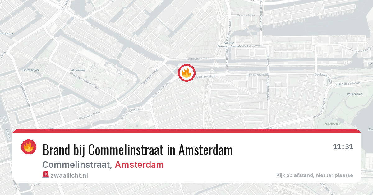 Brand bij Commelinstraat in Amsterdam — 2 apr 2026