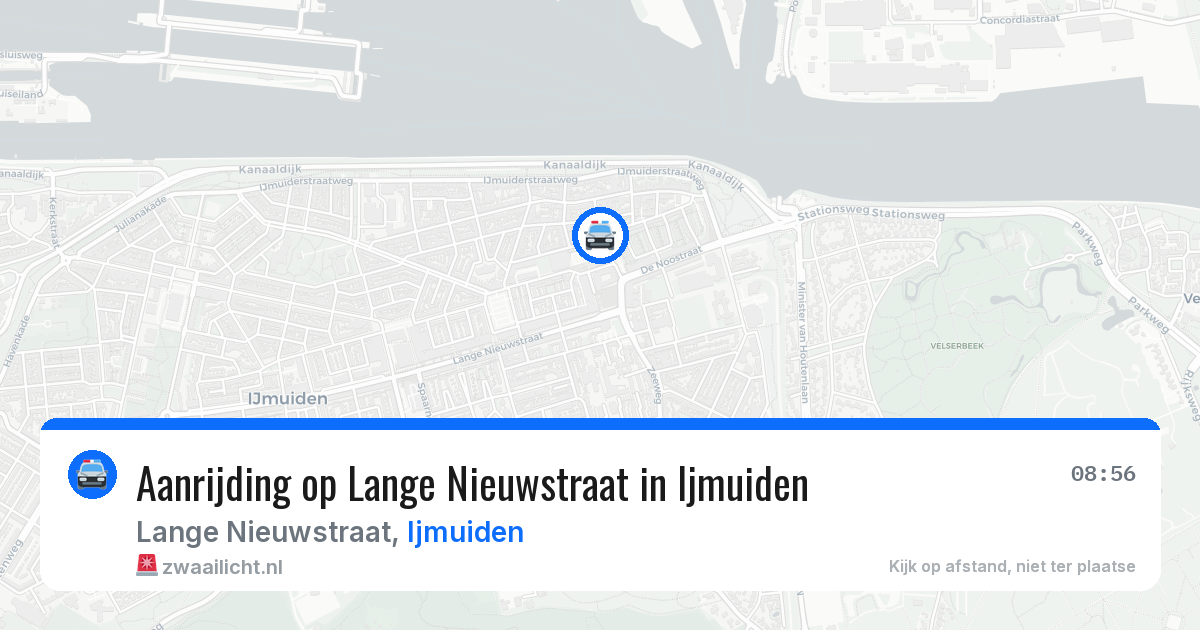 Aanrijding op Lange Nieuwstraat in Ijmuiden — 28 mei 2026