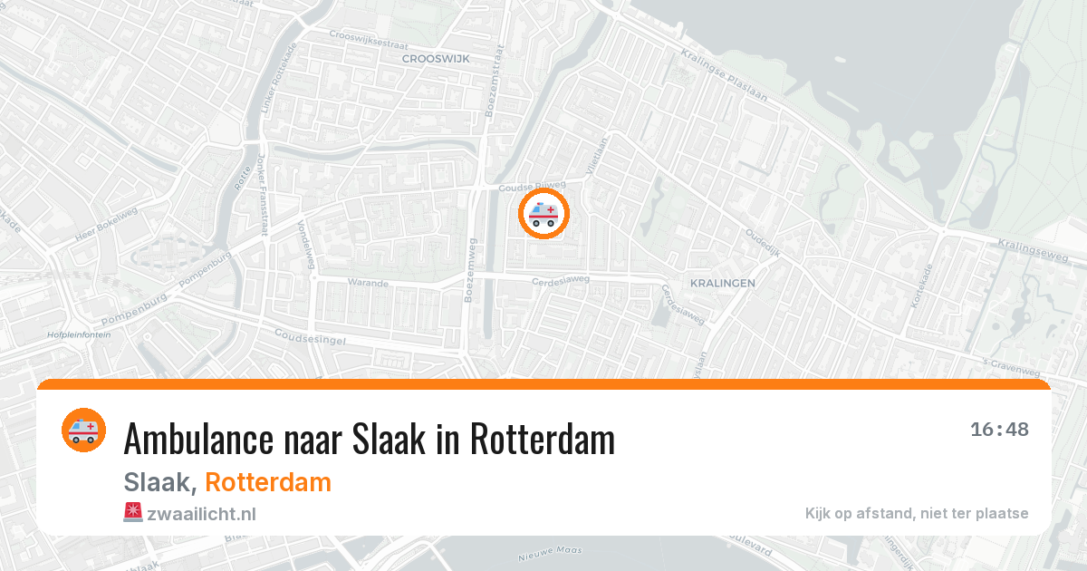 Ambulance naar Slaak in Rotterdam — 30 jul 2026