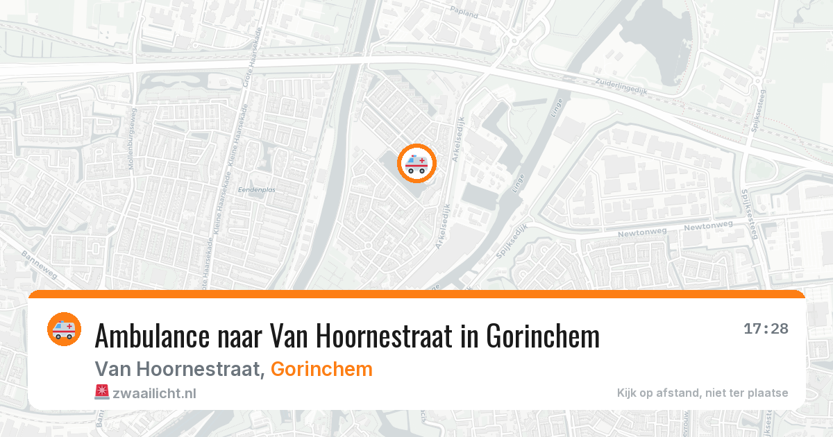 Ambulance naar Van Hoornestraat in Gorinchem — 18 jul 2026