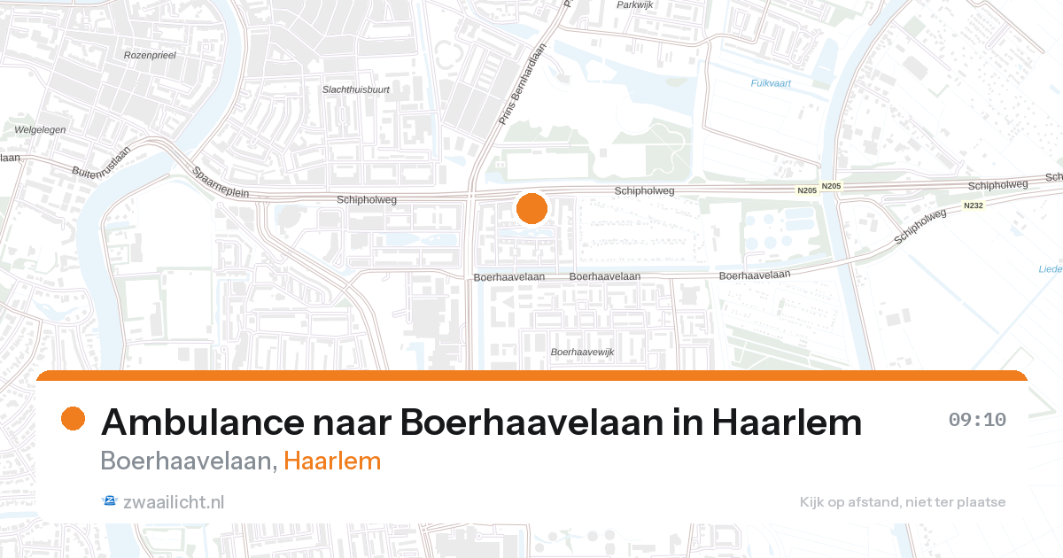Ambulance naar Boerhaavelaan in Haarlem — 28 aug 2026