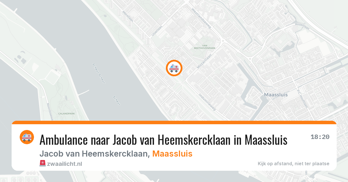 Ambulance naar Jacob van Heemskercklaan in Maassluis — 11 jul 2026