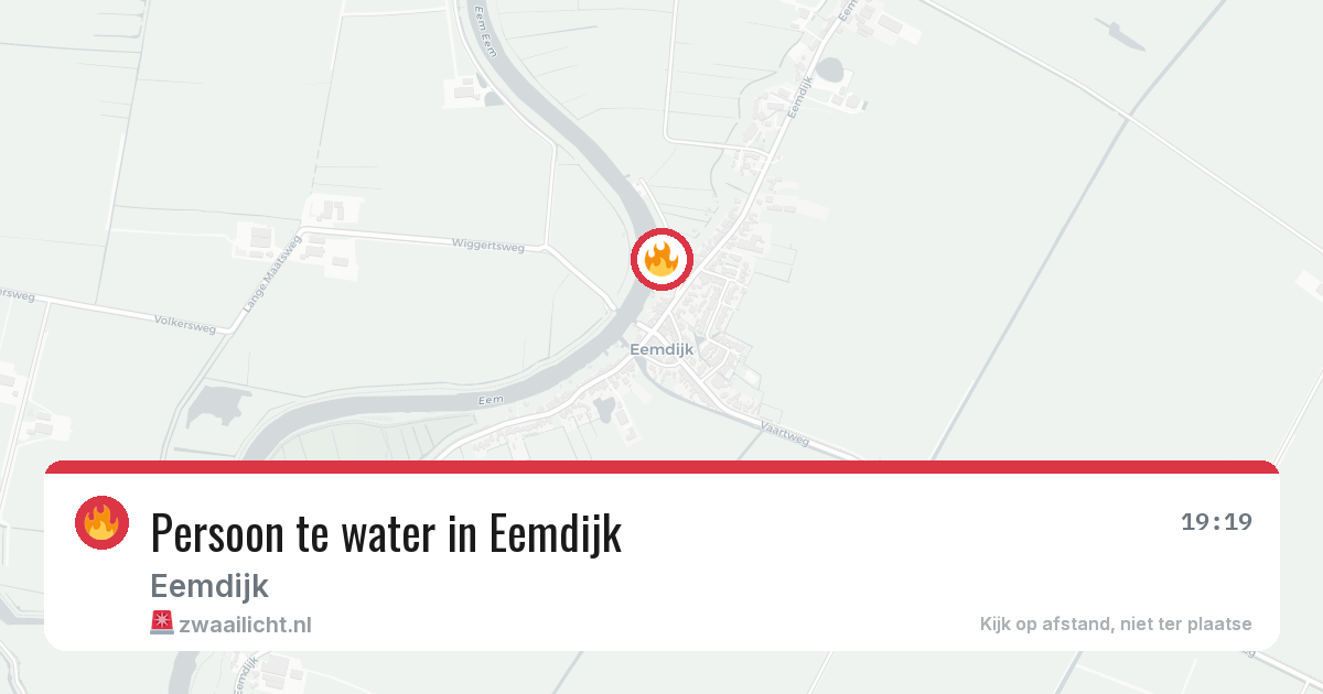 Persoon te water in Eemdijk — 25 mrt 2026