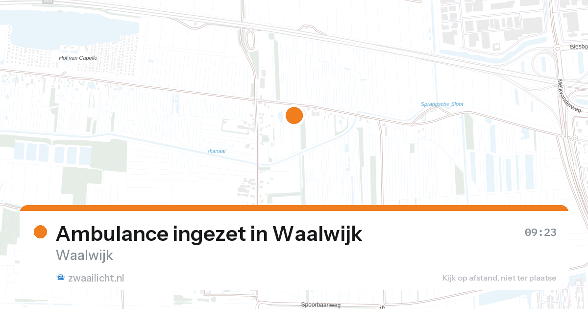 Ambulance ingezet in Waalwijk — 1 jul 2026
