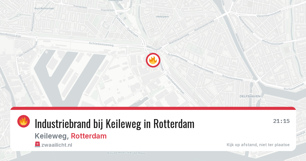 Industriebrand bij Keileweg in Rotterdam — 8 jun 2026