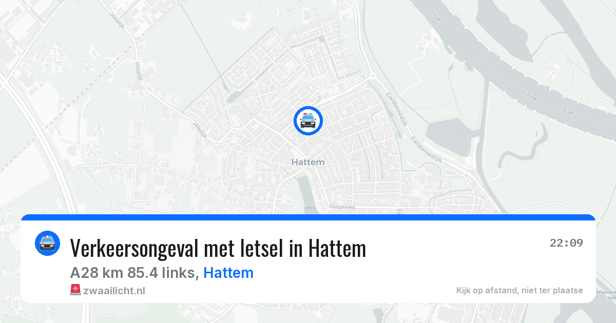 Verkeersongeval met letsel in Hattem — 7 apr 2026