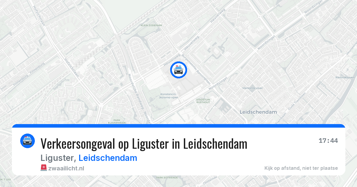 Verkeersongeval op Liguster in Leidschendam — 17 apr 2026
