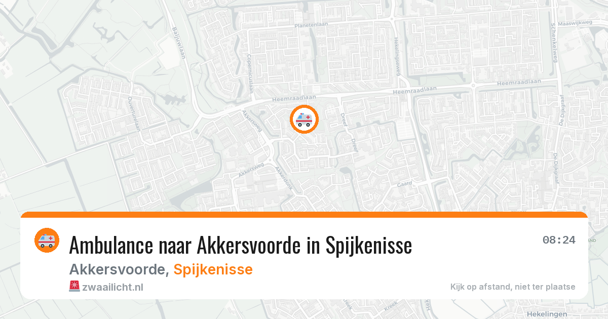 Ambulance naar Akkersvoorde in Spijkenisse — 9 jul 2026