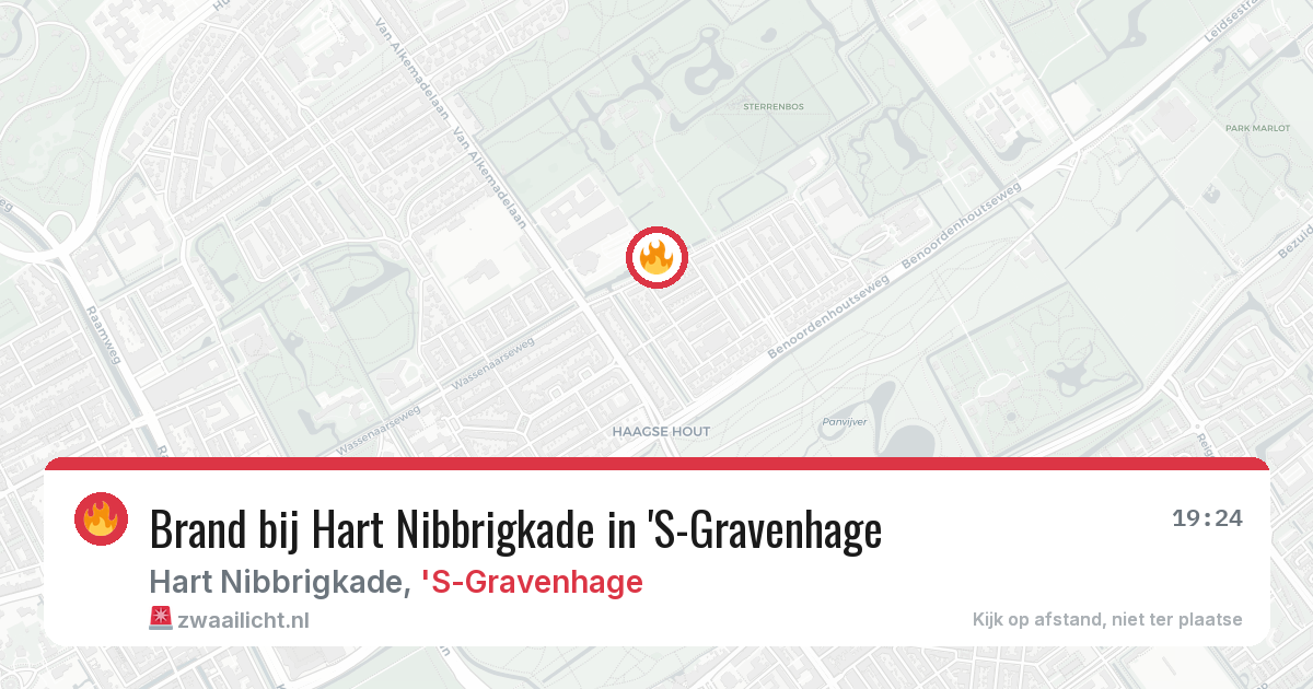 Brand bij Hart Nibbrigkade in 'S-Gravenhage — 29 mei 2026