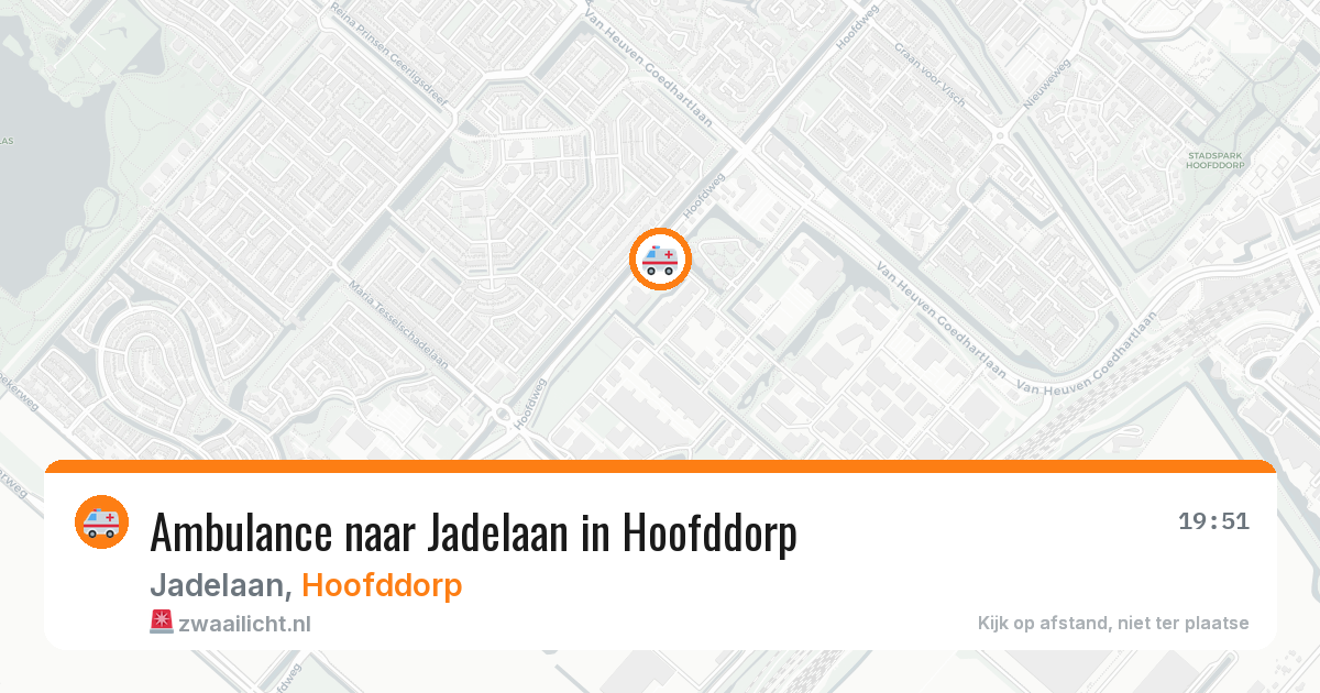 Ambulance naar Jadelaan in Hoofddorp — 28 mrt 2026