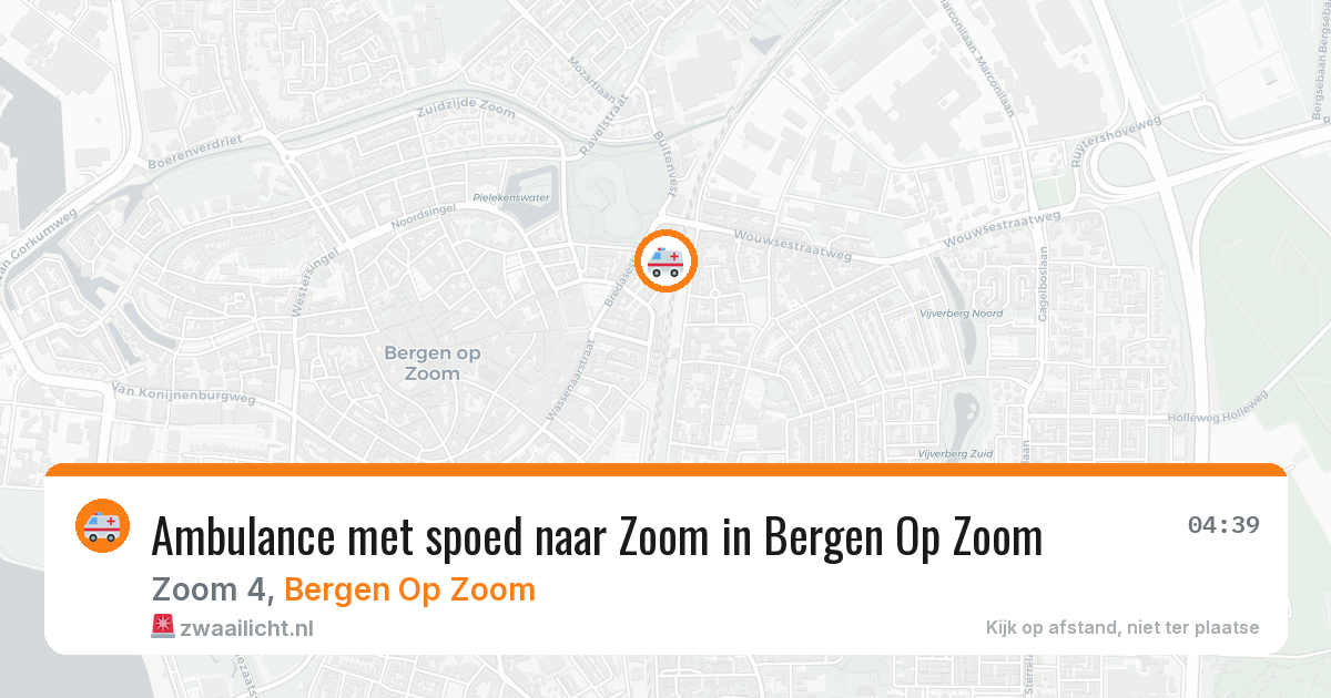 Ambulance met spoed naar Zoom in Bergen Op Zoom — 19 mrt 2026