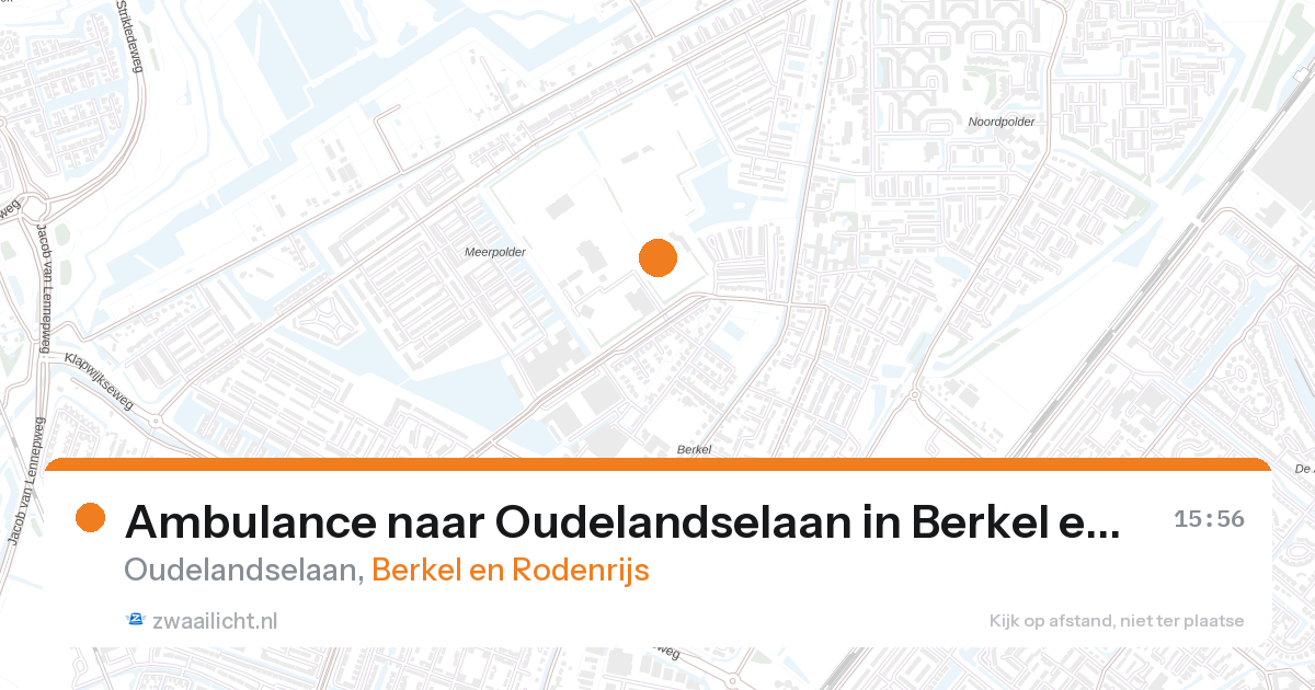 Ambulance naar Oudelandselaan in Berkel en Rodenrijs — 17 mrt 2026