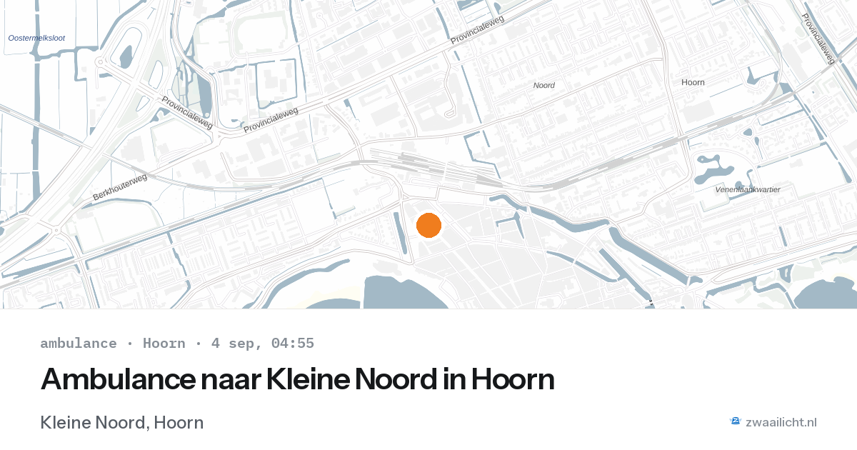 Ambulance naar Kleine Noord in Hoorn — 4 sep 2026